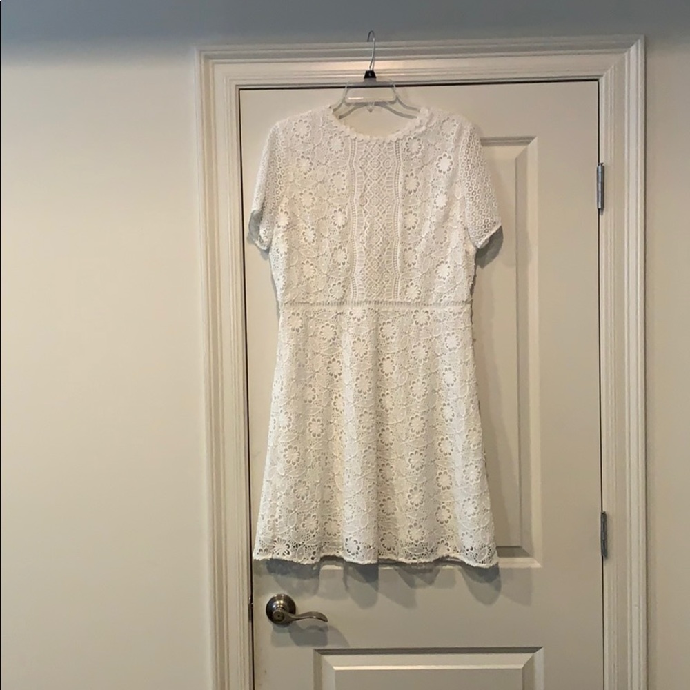 White lace dress